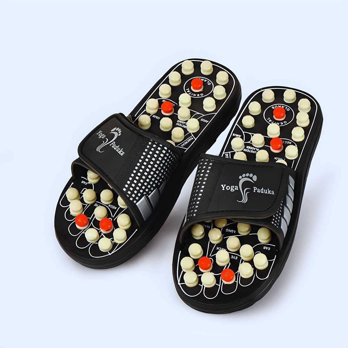 🌿 Acupressure & Magnetic Paduka Slippers 👣 – Boost Blood Circulation!